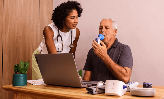 Imagem de Treinamento Muscular Respiratório para Atletas